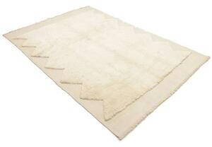 Tappeto Gabbeh Geometrico Avorio Beige 166x232 Cm