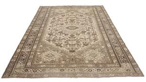 Tappeto Vintage Stilizzato Beige Marrone 204x286 Cm