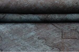 Tappeto Vintage Medaglione Floreale Blu Grigio 228x334 Cm