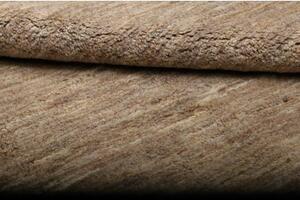 Tappeto Gabbeh Tinta Unita Beige Marrone Chiaro 156x207 Cm