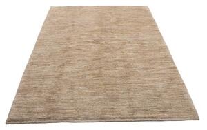 Tappeto Gabbeh Tinta Unita Beige Marrone Chiaro 156x207 Cm