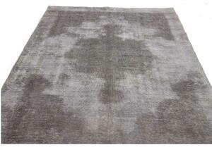 Tappeto Vintage Medaglione Floreale Grigio Avorio 187x273 Cm