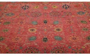 Tappeto Floralia Floreale Rosso Mattone Blu Cobalto 243x292 Cm