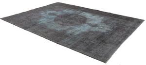 Tappeto Vintage Medaglione Floreale Blu Grigio 228x334 Cm