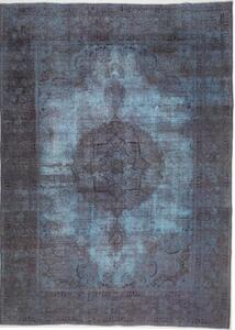 Tappeto Vintage Medaglione Floreale Blu Grigio 228x334 Cm