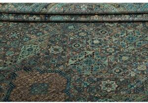 Tappeto Kairo Stilizzato Verde Petrolio Grigio 251x306 Cm