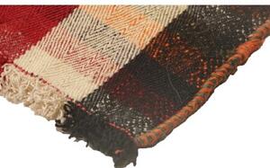 Tappeto Kilim Vintage Geometrico Rosso Arancione 145x202 Cm