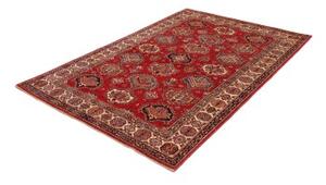 Tappeto Kazak Fine Stilizzato Rosso Beige 143x205 Cm