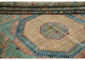 Tappeto Kairo Stilizzato Verde Petrolio Beige 251x317 Cm