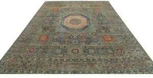 Tappeto Kairo Stilizzato Verde Petrolio Beige 251x317 Cm