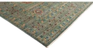 Tappeto Kairo Stilizzato Verde Petrolio Beige 251x317 Cm