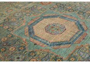Tappeto Kairo Stilizzato Verde Petrolio Beige 251x317 Cm