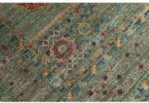 Tappeto Kairo Stilizzato Verde Petrolio Beige 251x317 Cm
