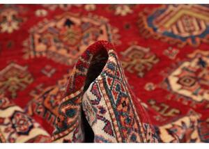 Tappeto Kazak Fine Stilizzato Rosso Beige 143x205 Cm