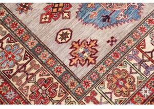 Tappeto Kazak Fine Stilizzato Beige Rosso 149x207 Cm