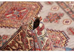 Tappeto Kazak Fine Stilizzato Beige Rosso 149x207 Cm