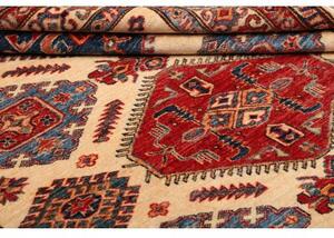 Tappeto Kazak Fine Geometrico Beige Blu 155x202 Cm
