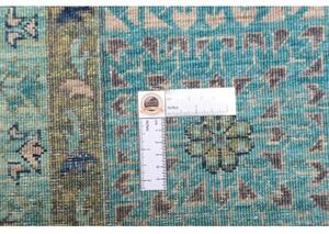 Tappeto Kairo Stilizzato Verde Petrolio Grigio 251x306 Cm