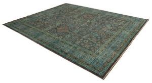 Tappeto Kairo Stilizzato Verde Petrolio Grigio 251x306 Cm