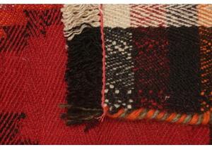 Tappeto Kilim Vintage Geometrico Rosso Arancione 145x202 Cm