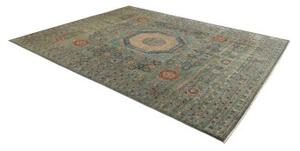 Tappeto Kairo Stilizzato Verde Petrolio Beige 251x317 Cm
