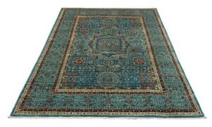 Tappeto Kairo Geometrico Blu Petrolio Ruggine 149x205 Cm