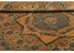Tappeto Kairo Medaglione Ocra Blu 154x205 Cm