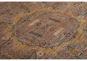 Tappeto Kairo Medaglione Beige Grigio 151x203 Cm