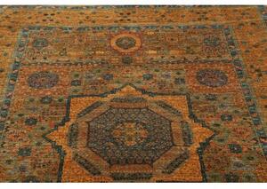 Tappeto Kairo Medaglione Ocra Blu 154x205 Cm