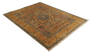 Tappeto Kairo Medaglione Ocra Blu 154x205 Cm