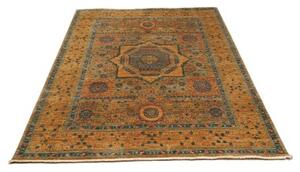 Tappeto Kairo Medaglione Ocra Blu 154x205 Cm