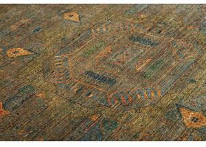 Tappeto Kairo Stilizzato Verde Oliva Blu Petrolio 154x202 Cm