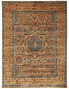 Tappeto Kairo Medaglione Ocra Blu 154x205 Cm