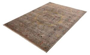 Tappeto Kairo Medaglione Beige Grigio 151x203 Cm