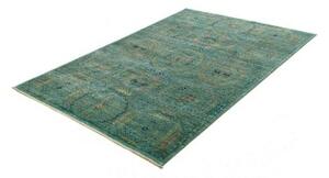 Tappeto Kairo Stilizzato Verde Petrolio Beige 124x189 Cm