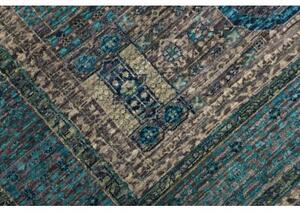 Tappeto Kairo Medaglione Blu Petrolio Grigio Tortora 133x174 Cm