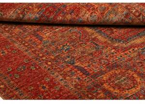 Tappeto Kairo Geometrico Rosso Ruggine Blu Notte 125x181 Cm