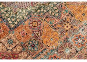 Tappeto Kairo Stilizzato Ruggine Blu Corsia 79x244 Cm