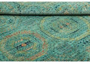 Tappeto Kairo Stilizzato Verde Petrolio Beige 124x189 Cm