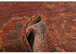 Tappeto Kairo Stilizzato Rosso Mattone Blu Petrolio 96x154 Cm