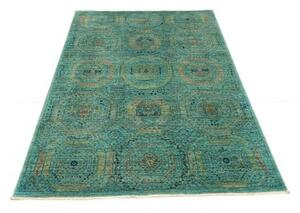 Tappeto Kairo Stilizzato Verde Petrolio Beige 124x189 Cm