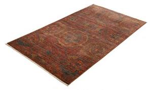 Tappeto Kairo Stilizzato Rosso Mattone Blu Petrolio 96x154 Cm