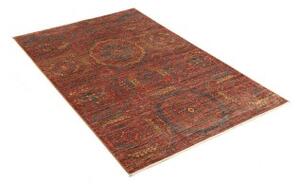 Tappeto Kairo Stilizzato Rosso Mattone Blu Petrolio 96x154 Cm