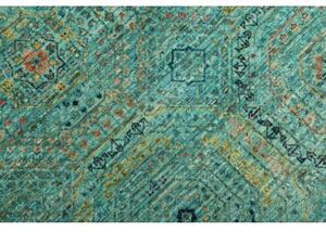 Tappeto Kairo Stilizzato Verde Petrolio Beige 124x189 Cm