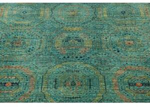 Tappeto Kairo Stilizzato Verde Petrolio Beige 124x189 Cm