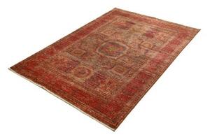 Tappeto Kairo Geometrico Rosso Ruggine Blu Notte 125x181 Cm