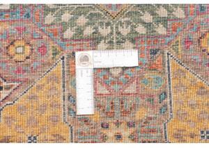 Tappeto Kairo Stilizzato Ruggine Blu Corsia 79x244 Cm