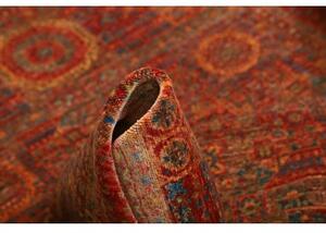 Tappeto Kairo Geometrico Rosso Ruggine Blu Notte 125x181 Cm