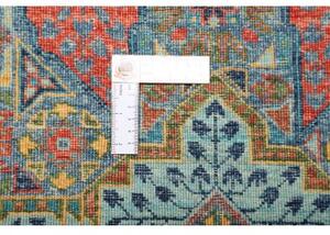 Tappeto Kairo Stilizzato Blu Rosso Mattone Corsia 82x255 Cm