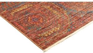 Tappeto Kairo Stilizzato Rosso Mattone Blu Petrolio 96x154 Cm